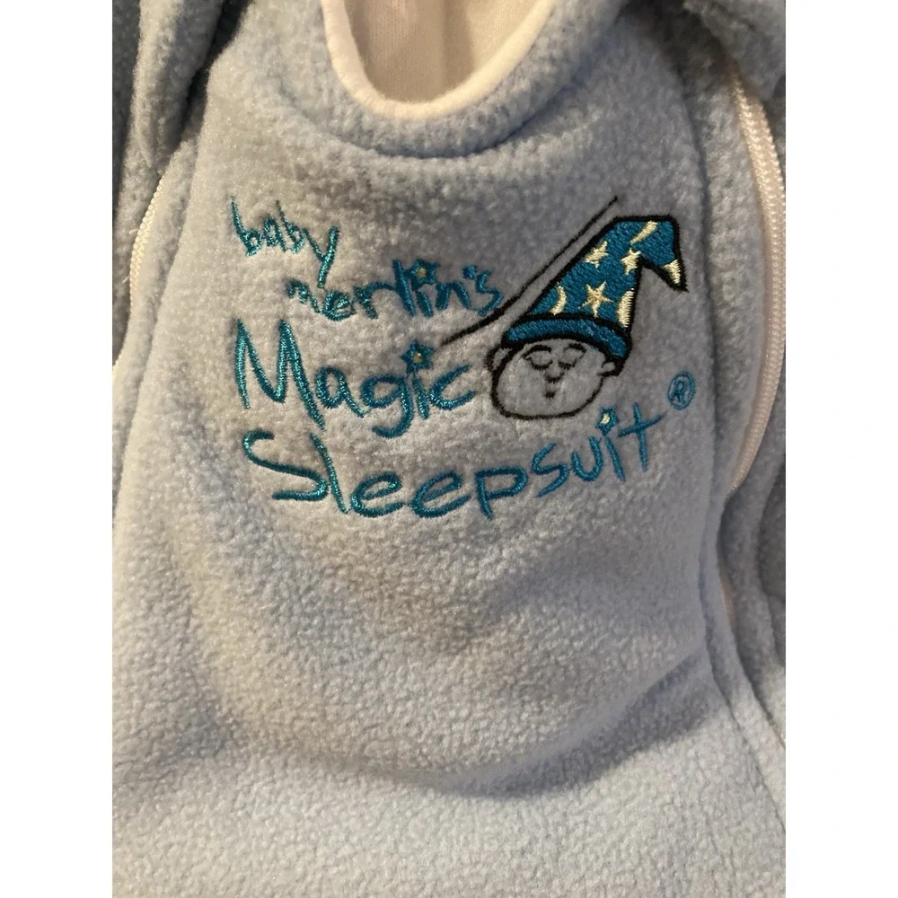 Baby Merlin's Sleepsack‎ Magic Sleepsuit Blue Size Small 3-6 Months 12-18 lbs